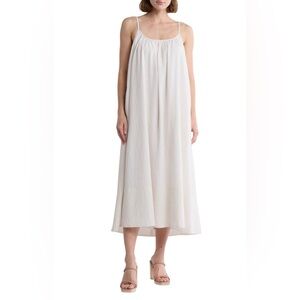 LUSH Cream Swing Maxi Tank Dress Large